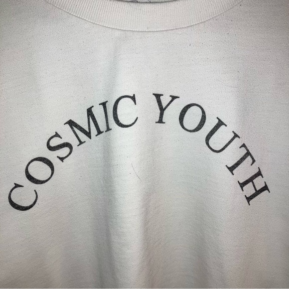 Bershka “Cosmic Youth” Cropped Sweatshirt - Picture 3 of 6